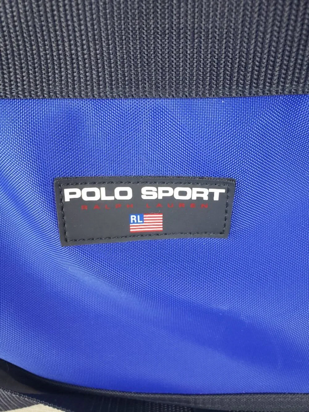 VTG Polo Sport Ralph Lauren Blue Duffel Bag Gym Weekender 90s Mens Duffle